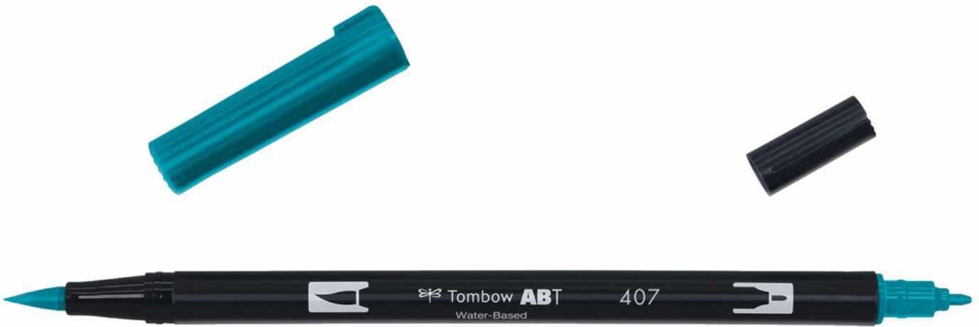 Tombow ABT Dual Brush Pen Tiki Teal 407