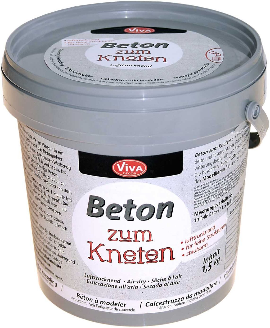 Viva Decor Knetbeton Eimer 1500g