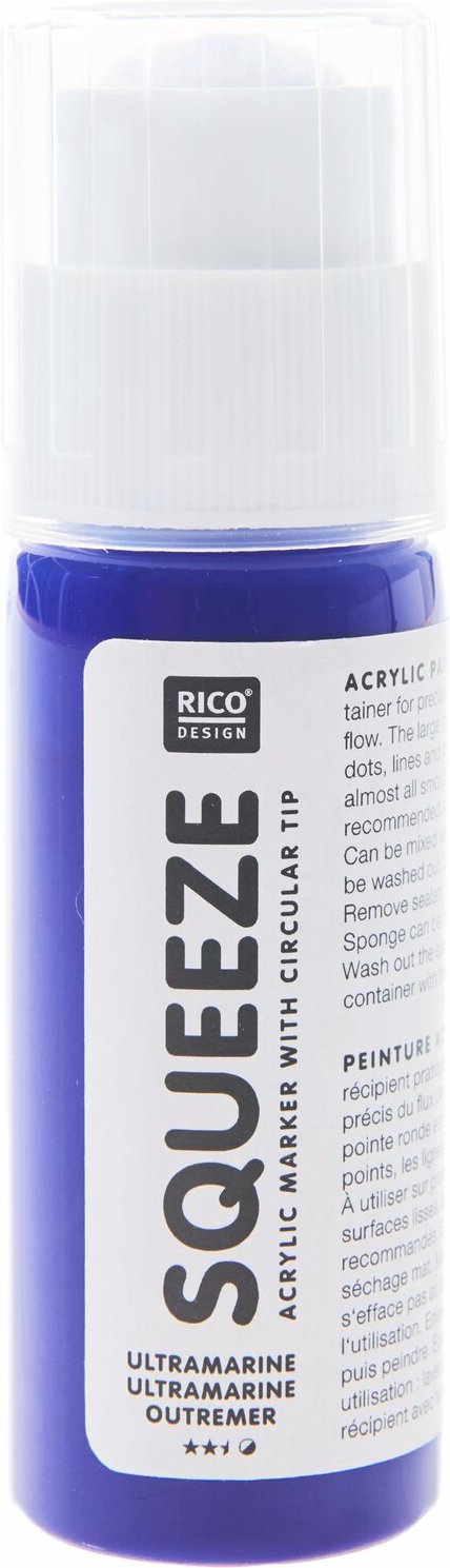 Rico Design Squeeze Acrylic Marker 60ml Ultramarine