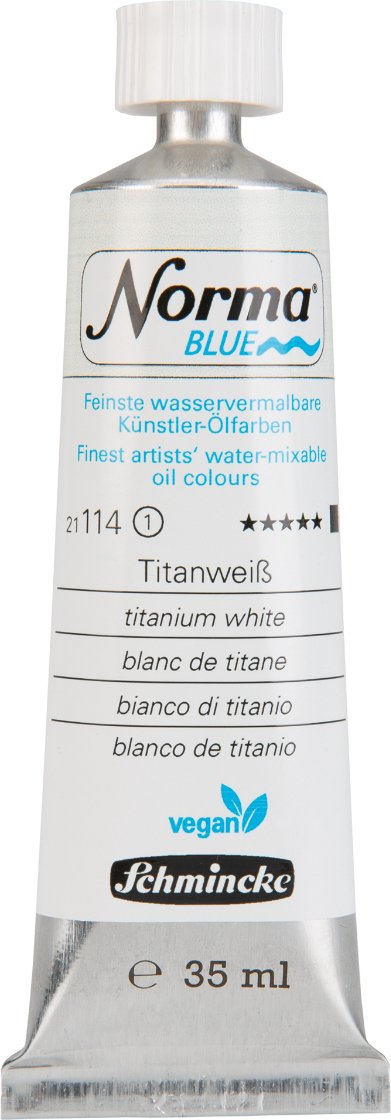 Schmincke Norma BLUE Künstler-Ölfarbe Titanweiß