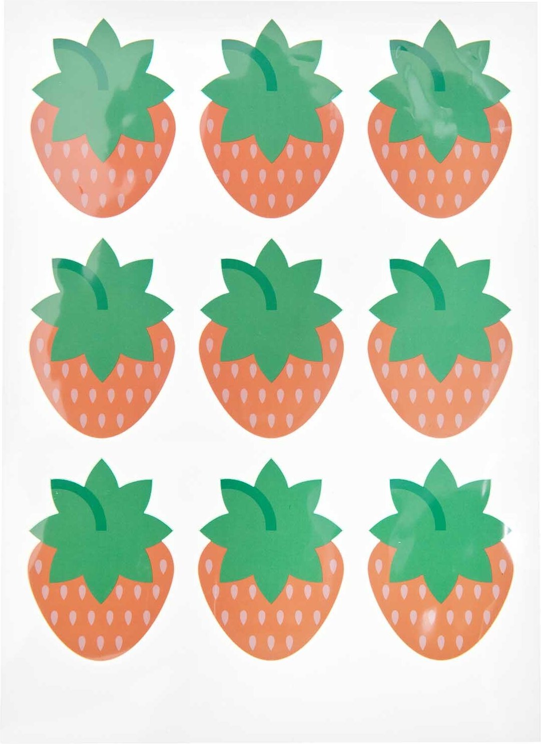 Rico Design Bügelmotiv Erdbeeren 9 Stück