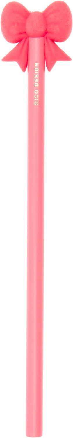 Rico Design Paper Poetry Bleistift mit Schleife Neon pink