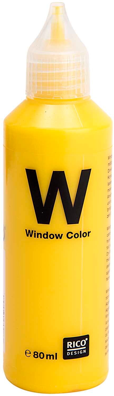 Rico Design Window Color transparent 80ml Gelb