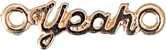 Rico Design Schriftzug Yeah gold 19x6mm