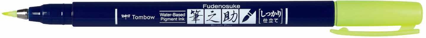 Tombow Fudenosuke Brush Pen Neonyellow