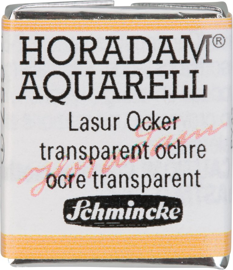 Schmincke HORADAM Aquarellfarbe 1/2 Näpfchen Lasur Ocker