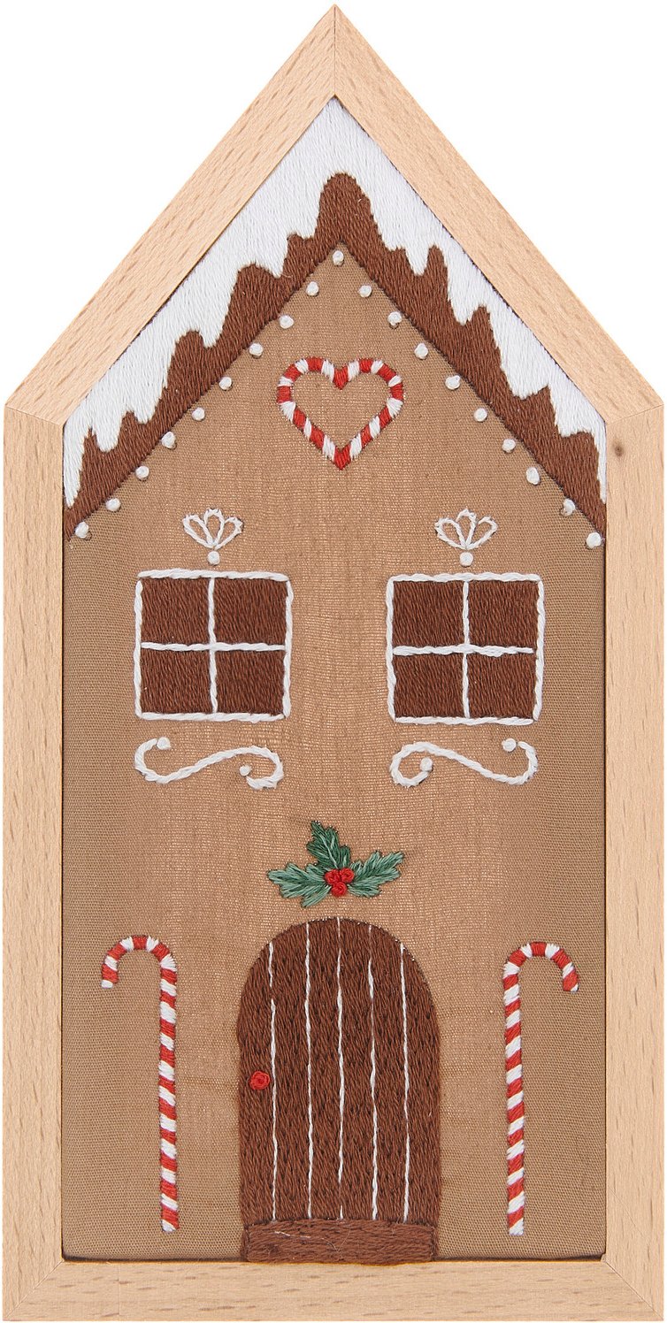 Rico Design Stickpackung Lebkuchenhaus klein vorgezeichnet