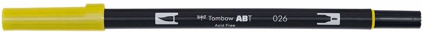 Tombow ABT Dual Brush Pen Yellow Gold 026