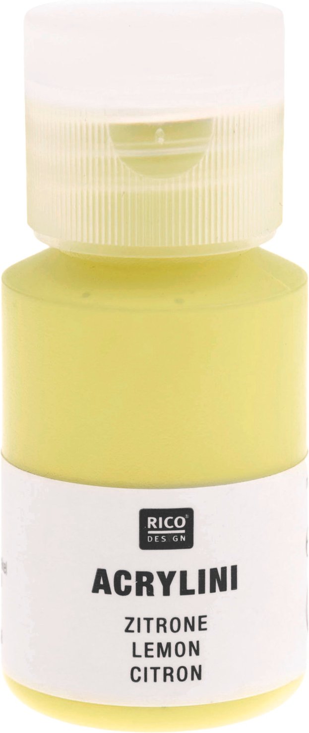 Rico Design Acrylini Acrylfarbe Zitrone