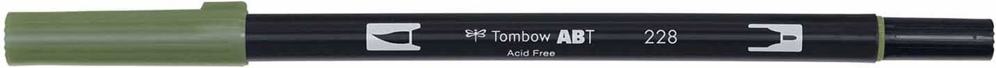 Tombow ABT Dual Brush Pen Grey Green 228