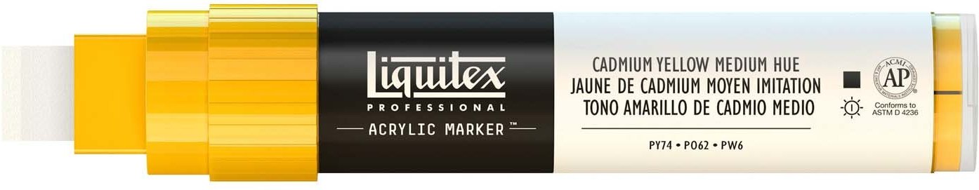 Liquitex Paint Acryl Marker 8-15mm Kadmiumgelb Mittel
