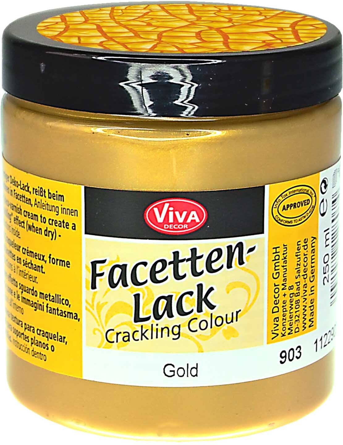 Viva Decor Facettenlack 250ml Gold