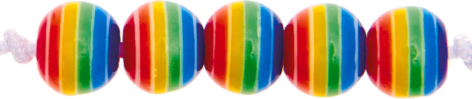 itoshii Regenbogen Perlen 6mm 80 Stück
