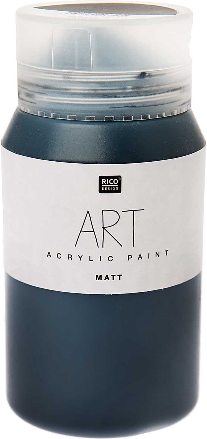 Rico Design ART Künstler Acrylfarbe matt 500ml Schwarz