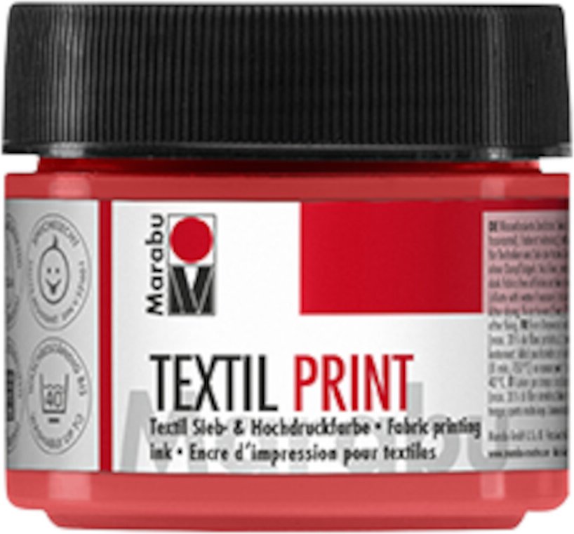 Marabu Textil Print Siebdruckfarbe Pyrrolrot