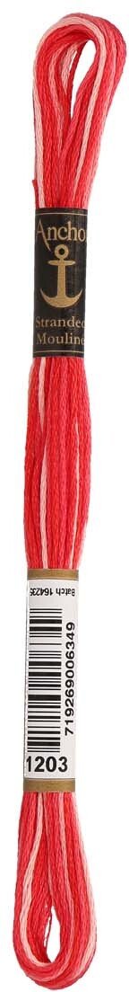 Anchor Coats Sticktwist 8m 01203 Rot Ombre