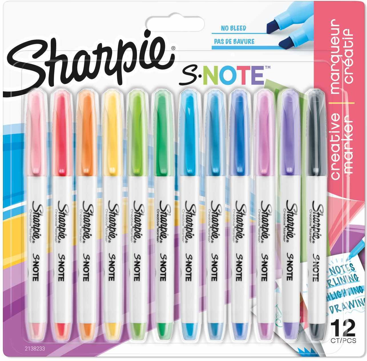 Sharpie Marker S-Note 12 Stück