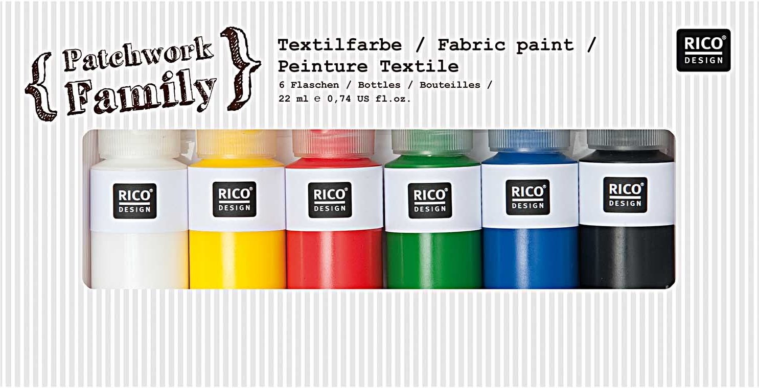Rico Design Textilfarbe basic Basic Bunt