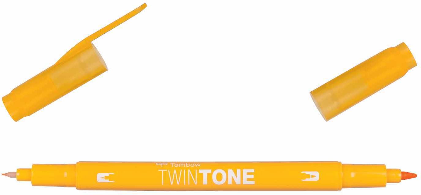 Tombow TwinTone Fasermaler Chrome Yellow