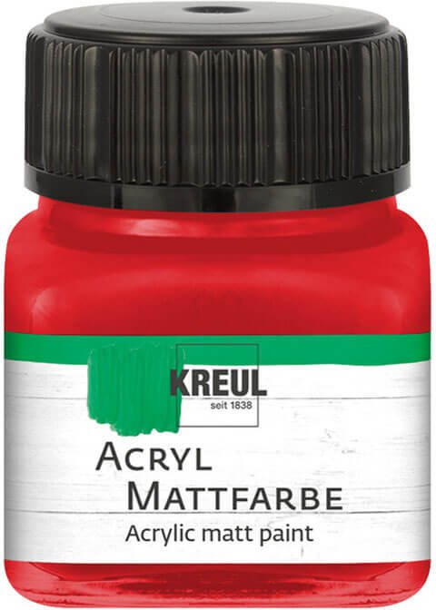 KREUL Acryl Mattfarbe 20ml Brillantrot
