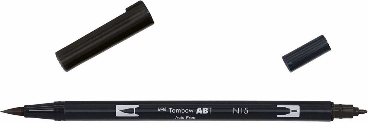 Tombow ABT Dual Brush Pen Black N15