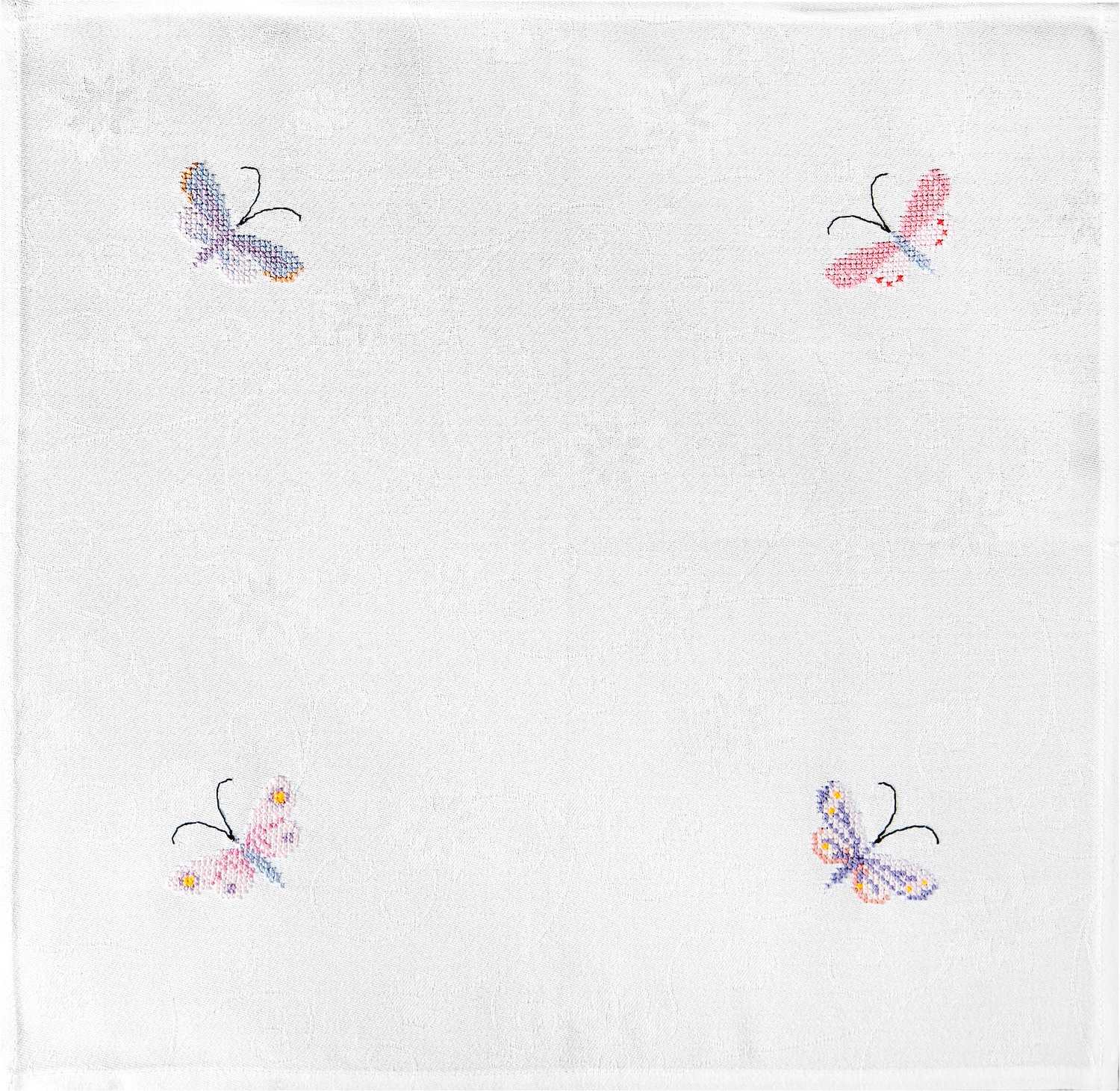 Rico Design Stickpackung Servietten mit Schmetterlingen