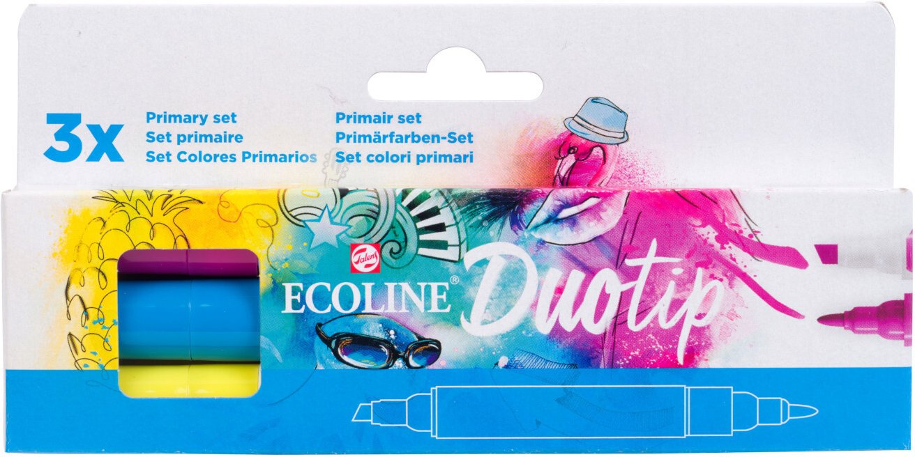 ROYAL TALENS Ecoline Duotip Set Primärfarben