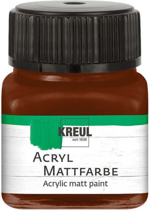 KREUL Acryl Mattfarbe 20ml Schokobraun