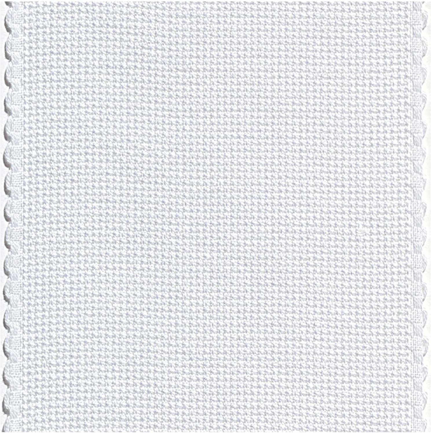 Rico Design Aidaband weiß mit Bogenkante 6 Stiche/cm 7,5cm