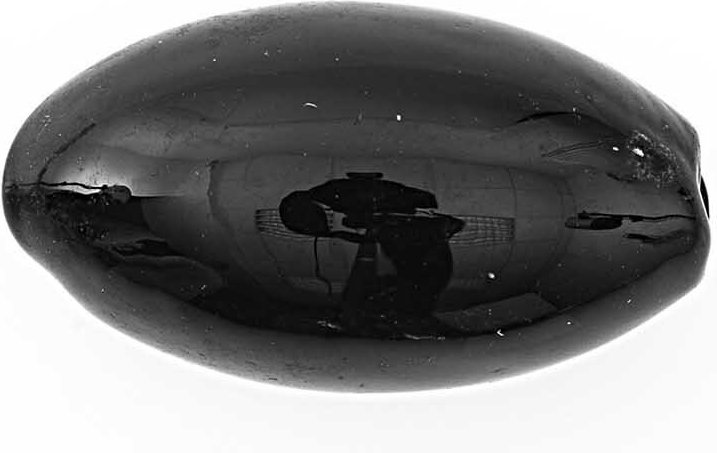 Rico Design Olive schwarz 20x12mm Glas 3 Stück