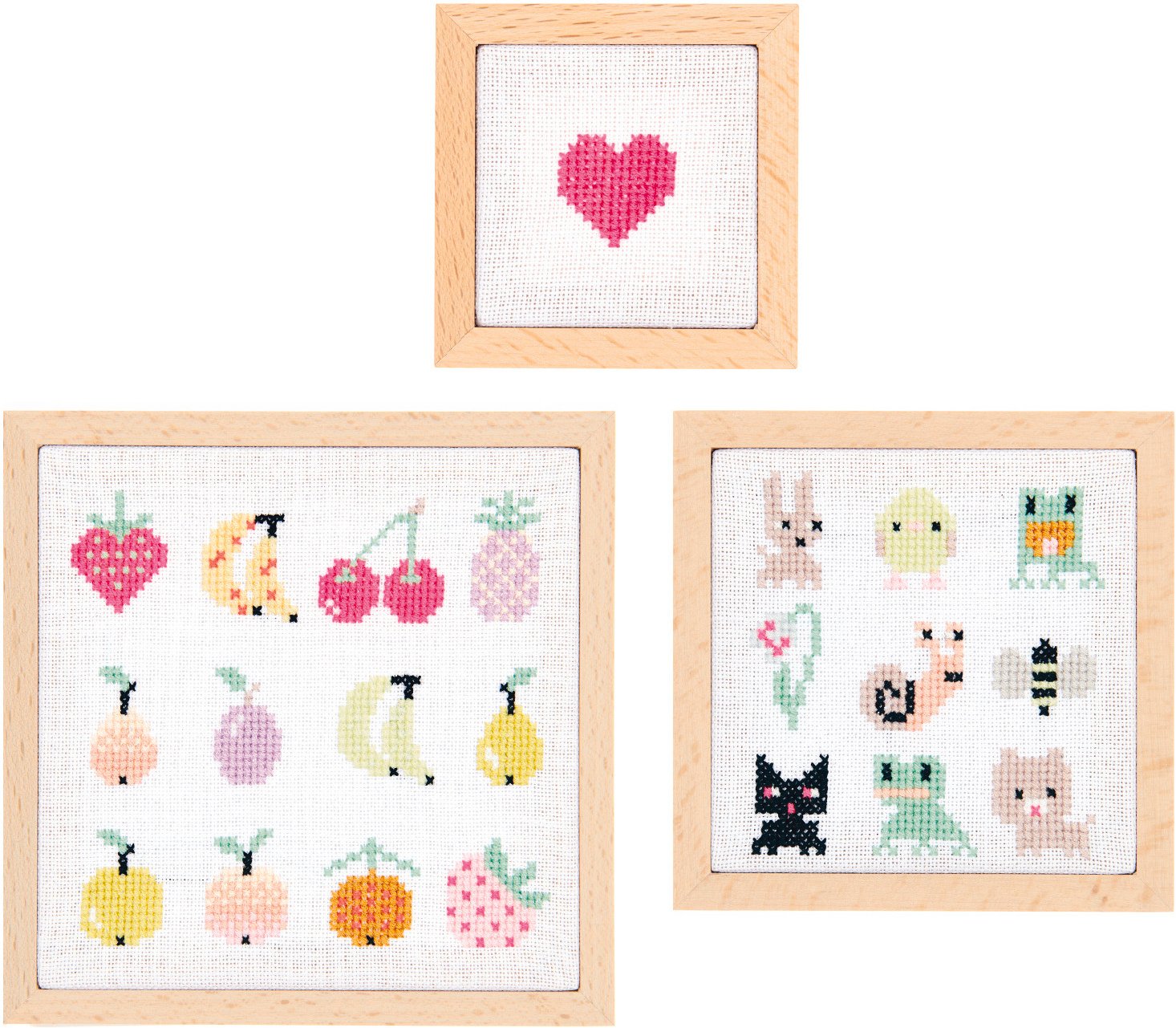 Rico Design Stickpackung Pixel Art 3er Set