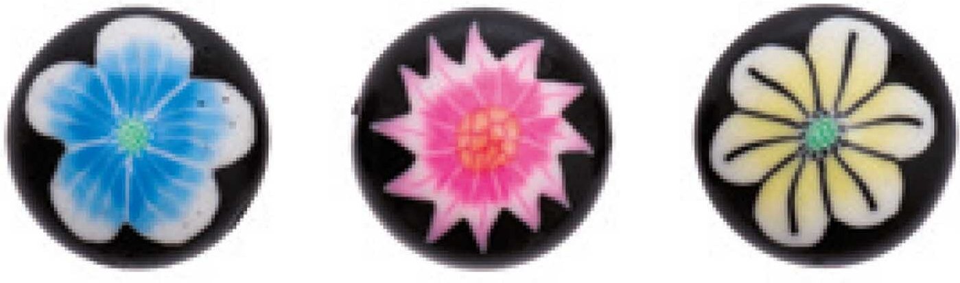 Rico Design Glaskugel Blüte 12x8mm 10 Stück