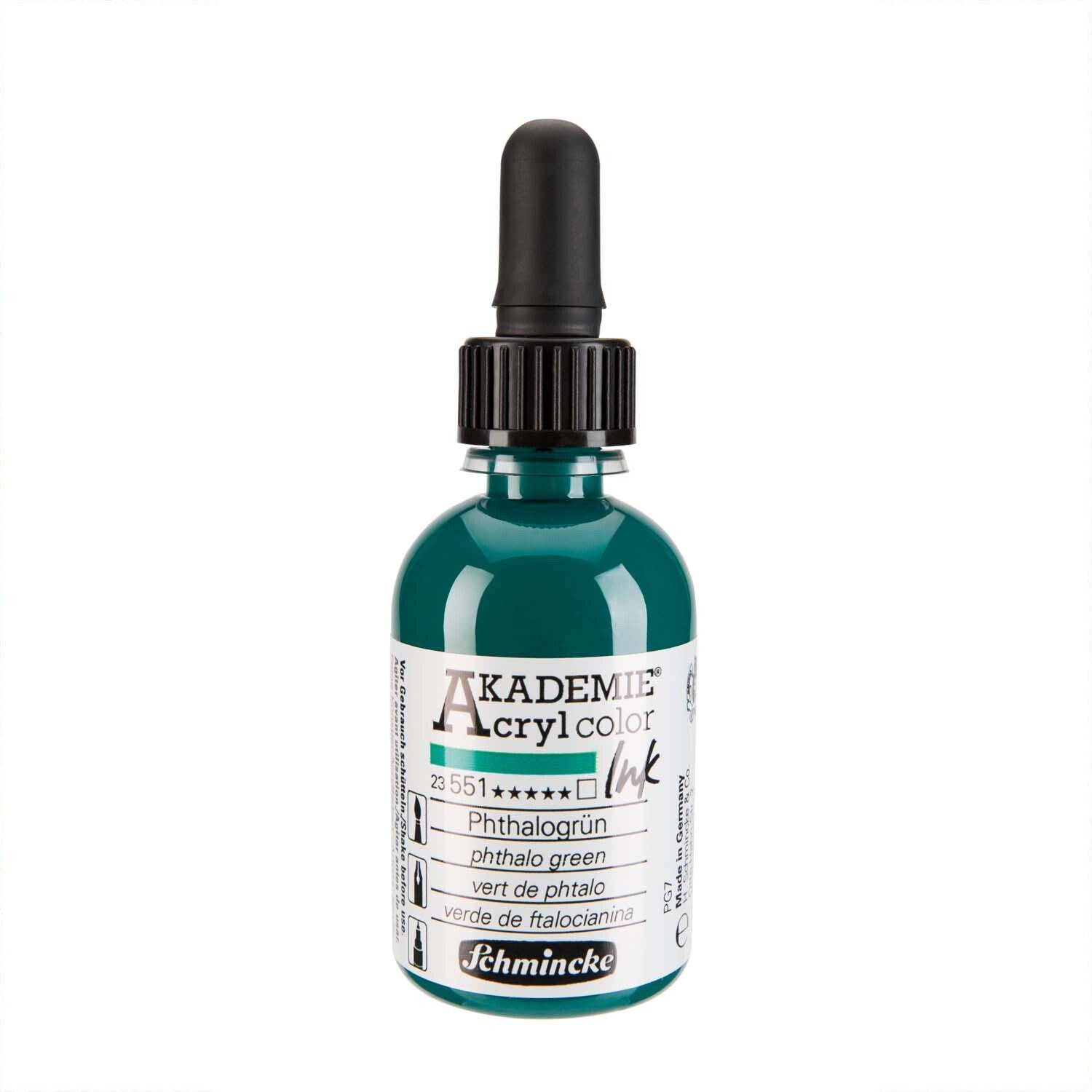 Schmincke Akademie Acrylcolor Ink 50ml Phthalogrün
