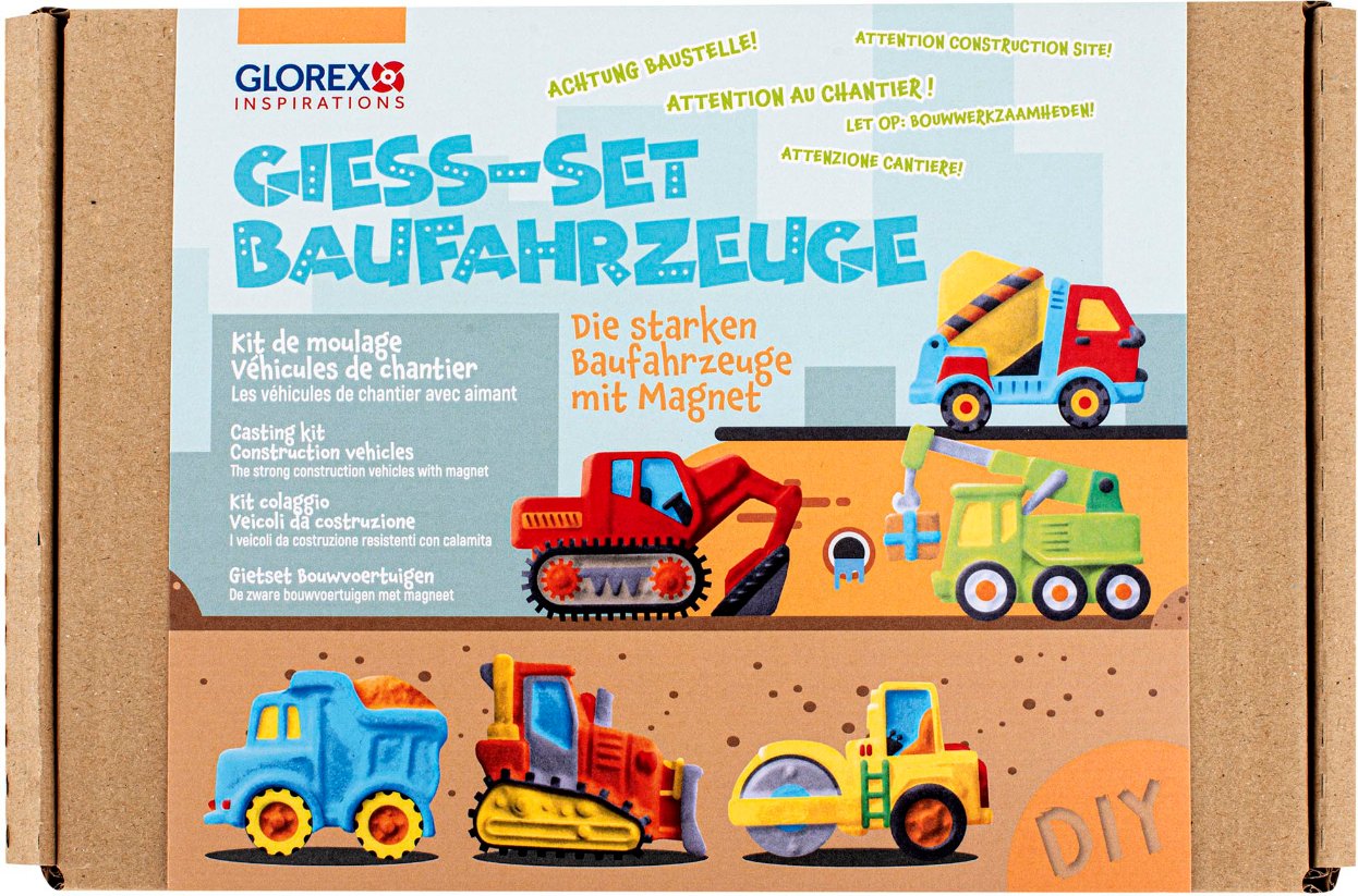 Glorex Bastelset Baufahrzeug gießen