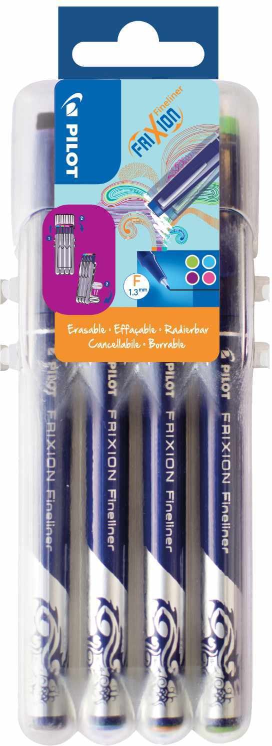 PILOT Frixion Fineliner Set2Go Nebenfarben 4 Stück
