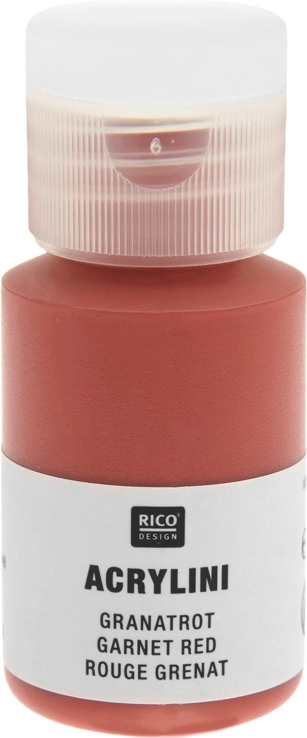 Rico Design Acrylini Acrylfarbe Granatrot
