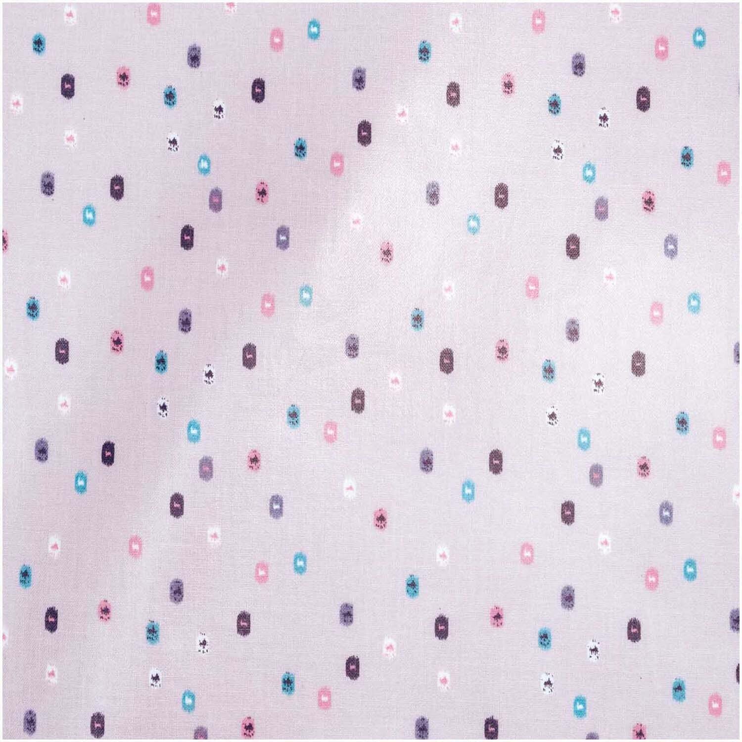 Rico Design Druckstoff grafische Punkte flieder 25x70cm beschichtet