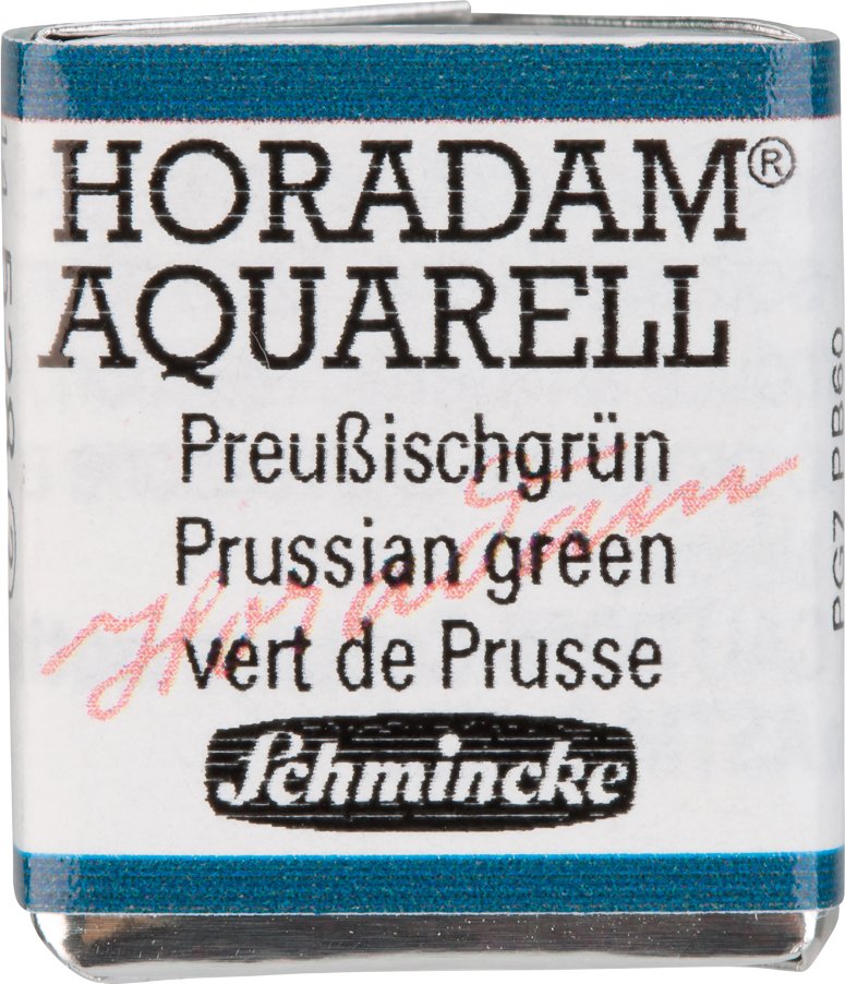 Schmincke HORADAM Aquarellfarbe 1/2 Näpfchen Preußischgrün