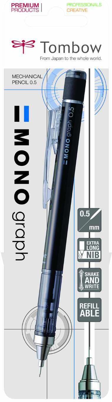 Tombow MONO graph Druckbleistift schwarz