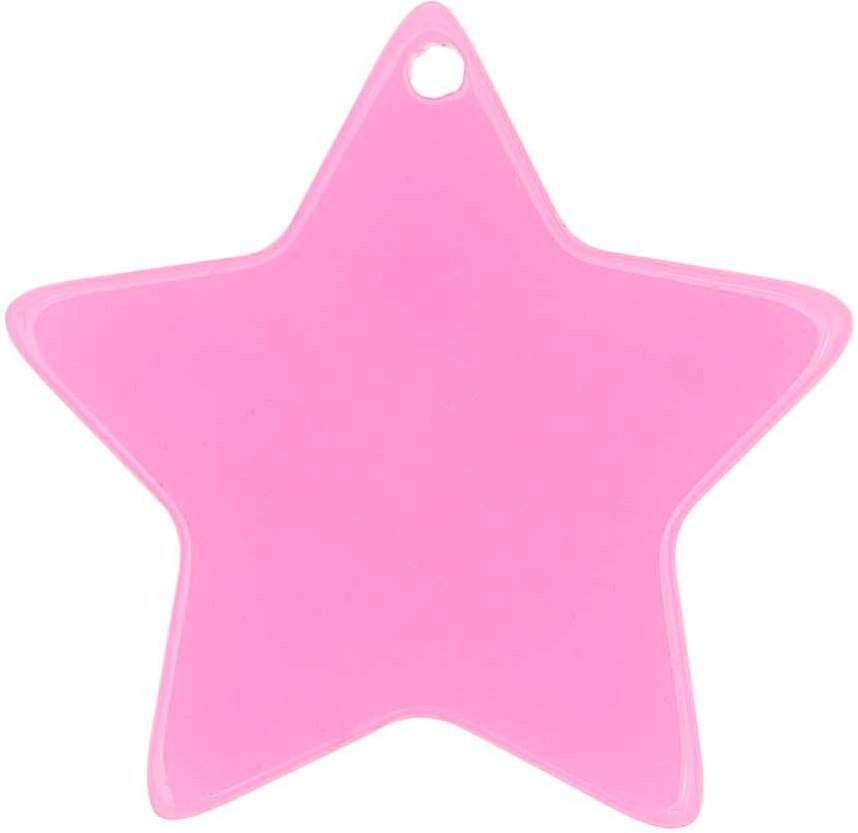 Rico Design itoshii Stern Scheibe neon pink 30x1mm 1 Stück