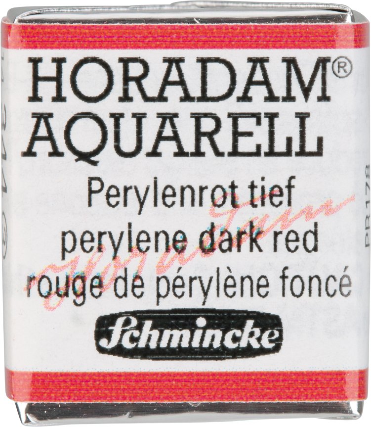 Schmincke HORADAM Aquarellfarbe 1/2 Näpfchen Perylenrot tief