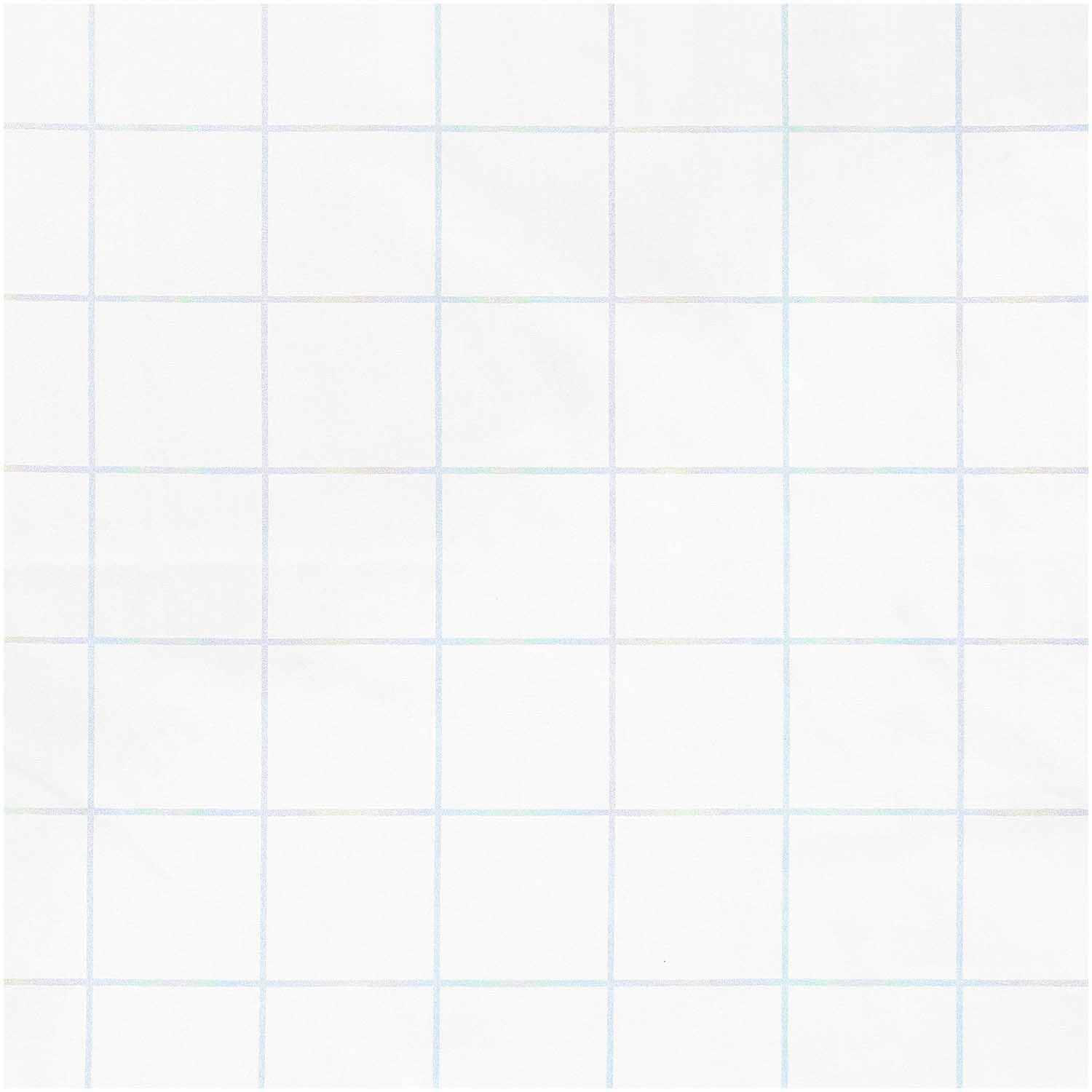 Rico Design Meterware Baumwoll-Popelin Holografisch Kariert