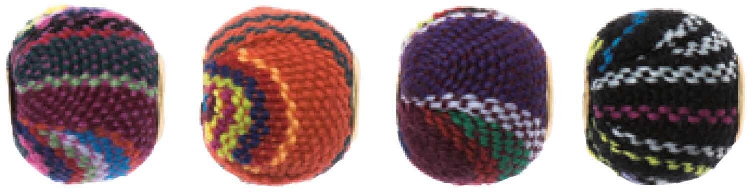 Rico Design Stoffkugeln 13x14mm 4 Stück