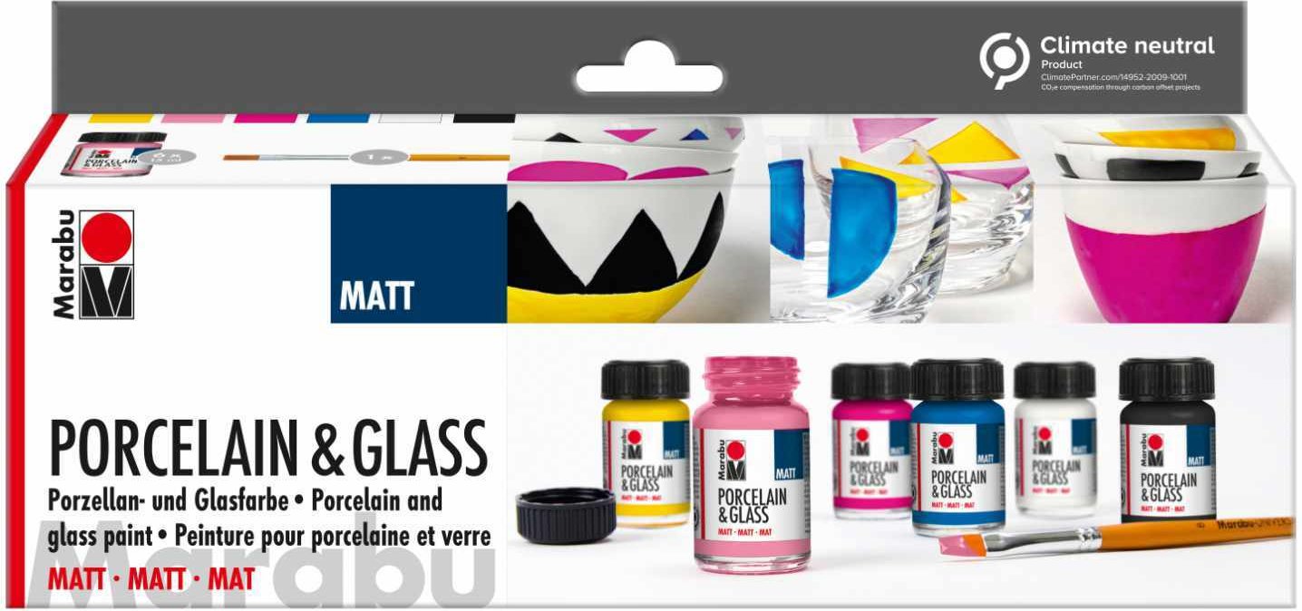 Marabu Porcelain & Glass Starterset matt