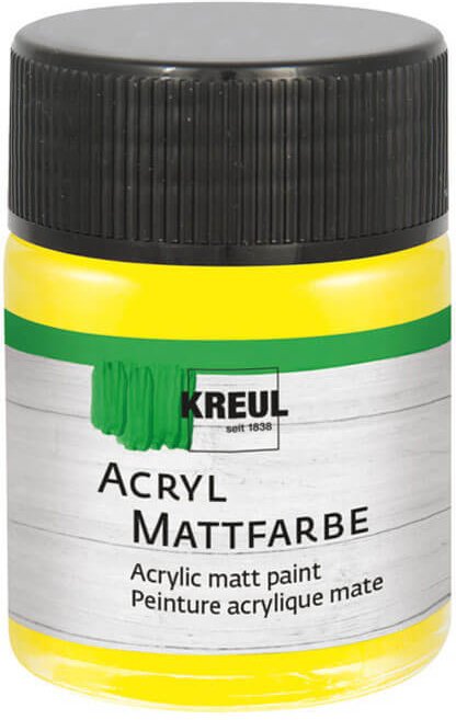 KREUL Acryl Mattfarbe 50ml Gelb