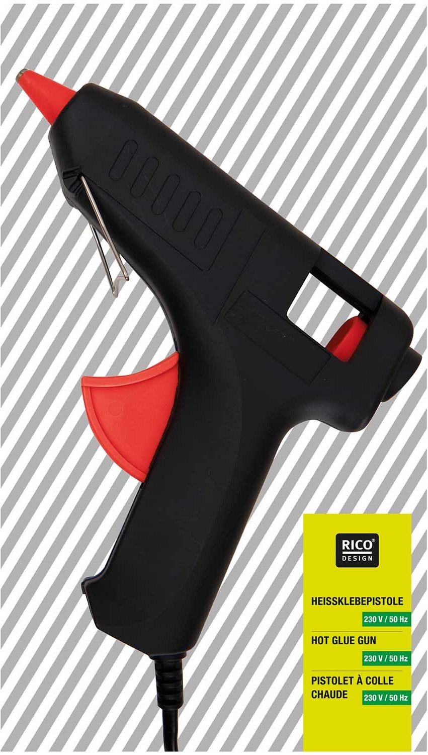 Heißklebepistole groß inkl. 2 Klebesticks Ø=11,2mm