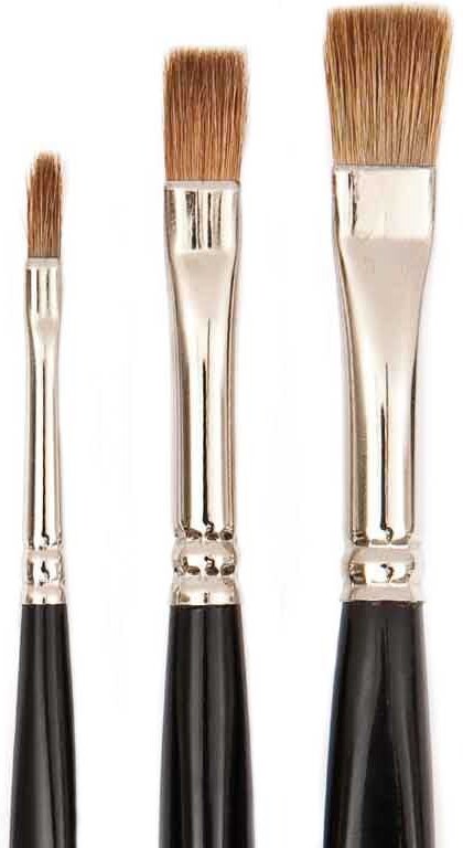 Rico Design Fine Art Aquarell Rotmarder Ergonomic flach 12