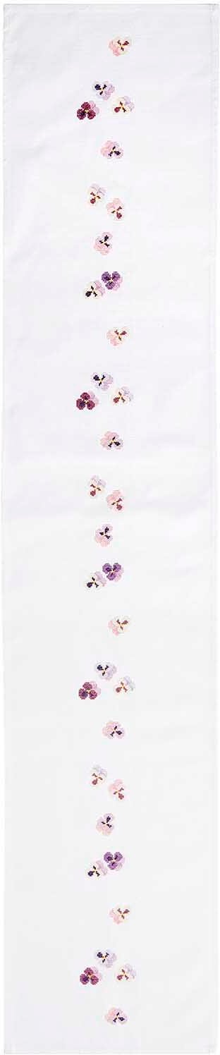 Rico Design Stickpackung Tischband Stiefmütterchen