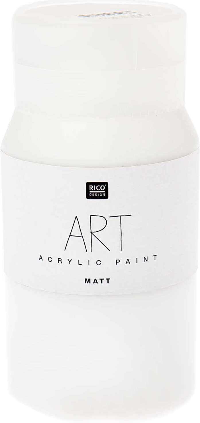 Rico Design ART Künstler Acrylfarbe matt 500ml Titanweiß