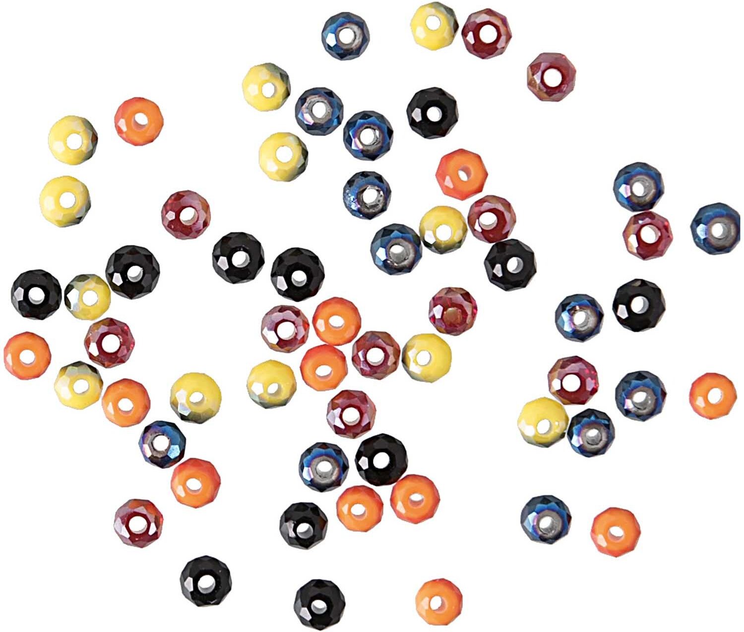 Rico Design Glasschliffperle neon 3mm 60 Stück